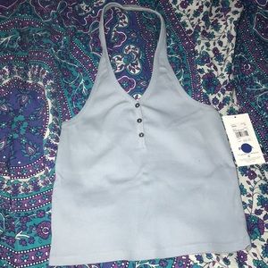 New RVCA halter, ribbed tank.